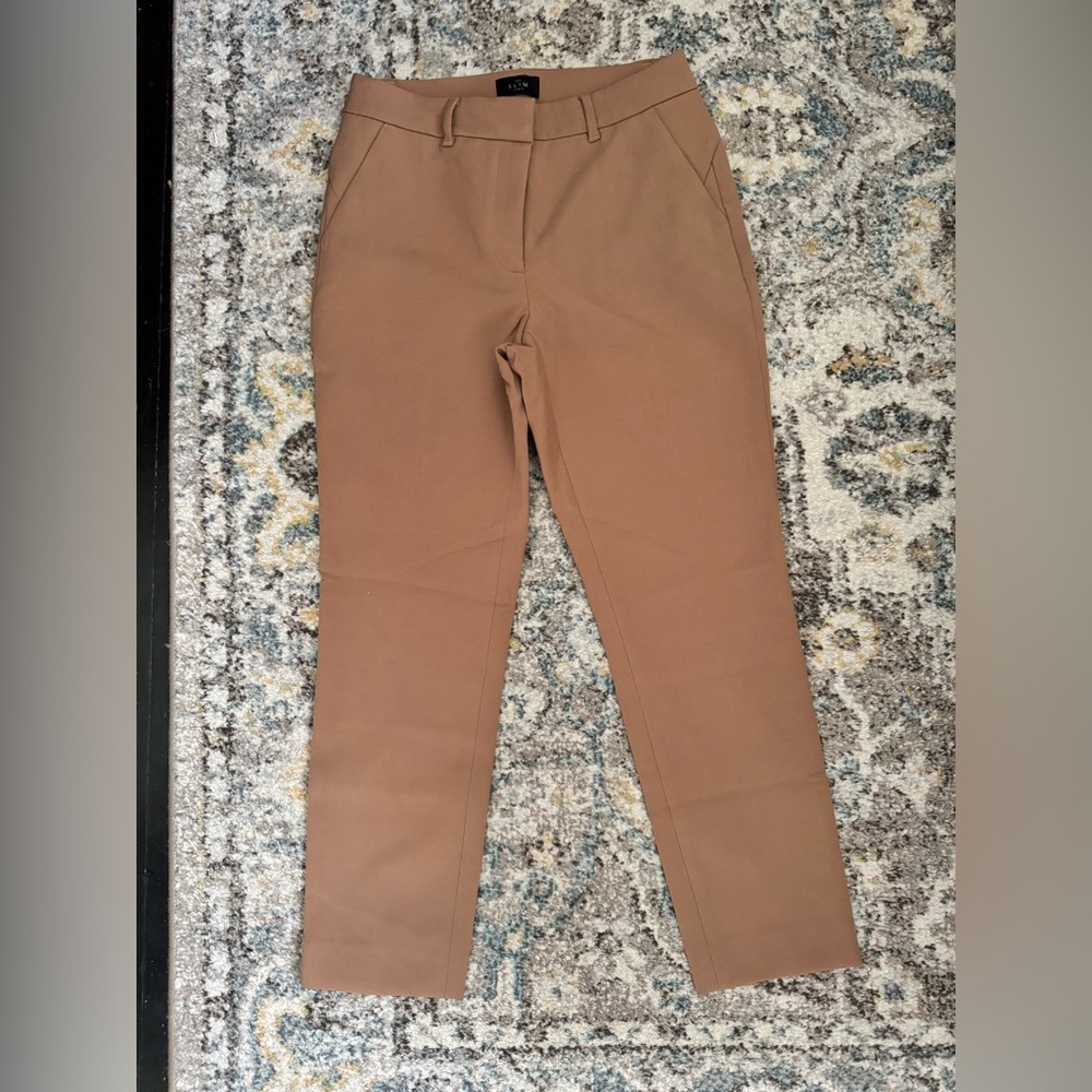 White House Black Market Tan Trousers